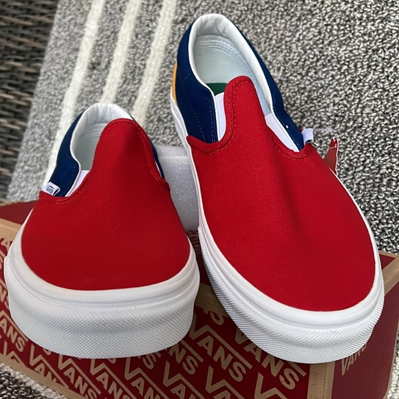 Vans Classic Slip-On Vans Yacht Club Red/Blue MENS - Picture 8 of 16